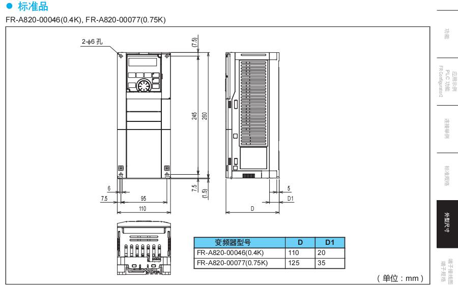 三菱變頻器FR-A800系列